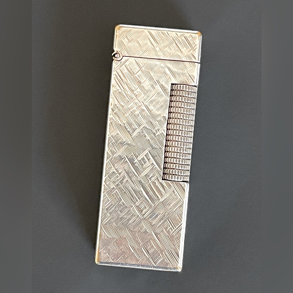 Dunhill rollagas lighter silver-classic florentine great working condition